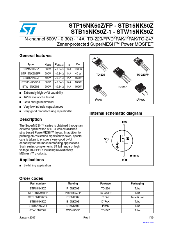 STB15NK50Z-1