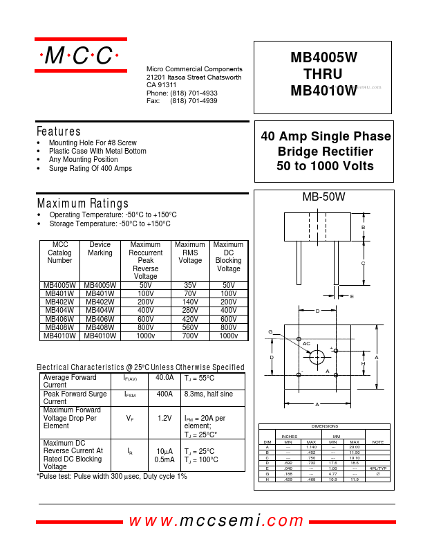 MB4005W