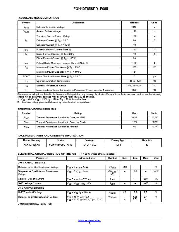 FGH40T65SPD-F085