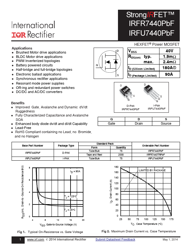 IRFR7440TRPbF