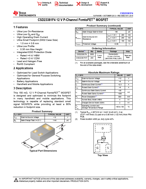 CSD23381F4T