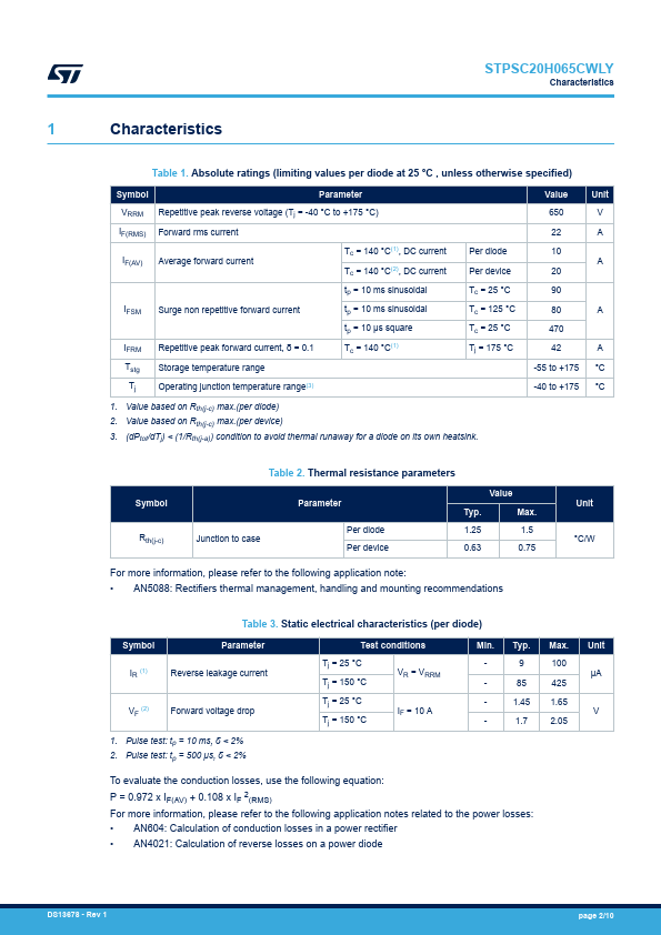 STPSC20H065CWLY