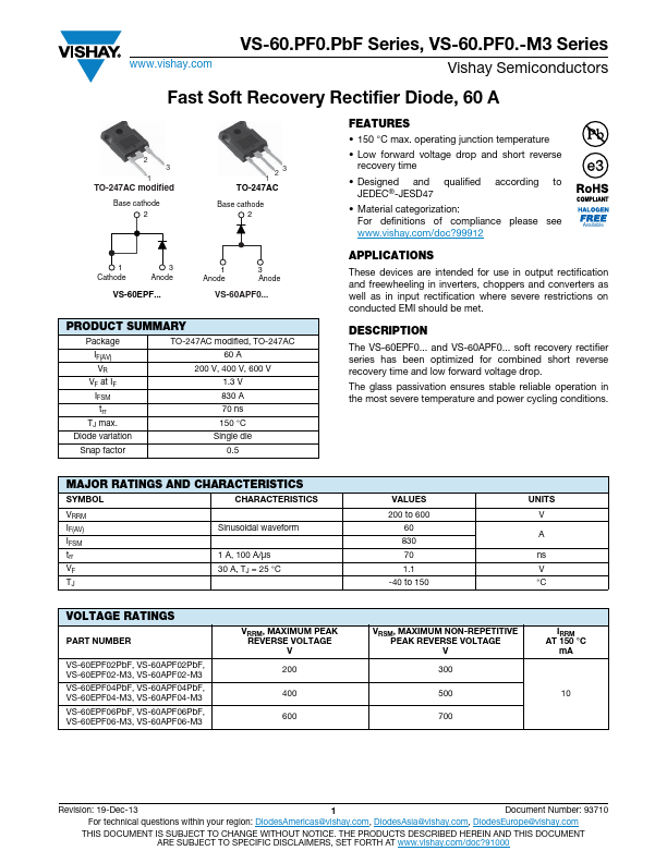 VS-60APF06PbF