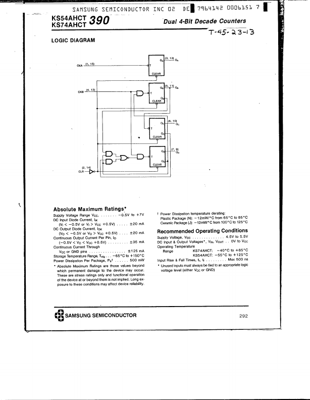 KS74AHCT390