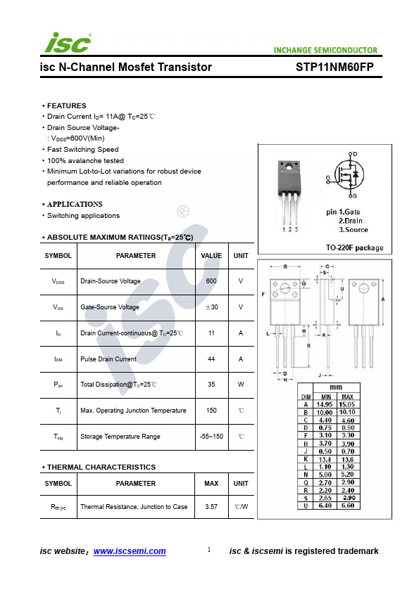 STP11NM60FP