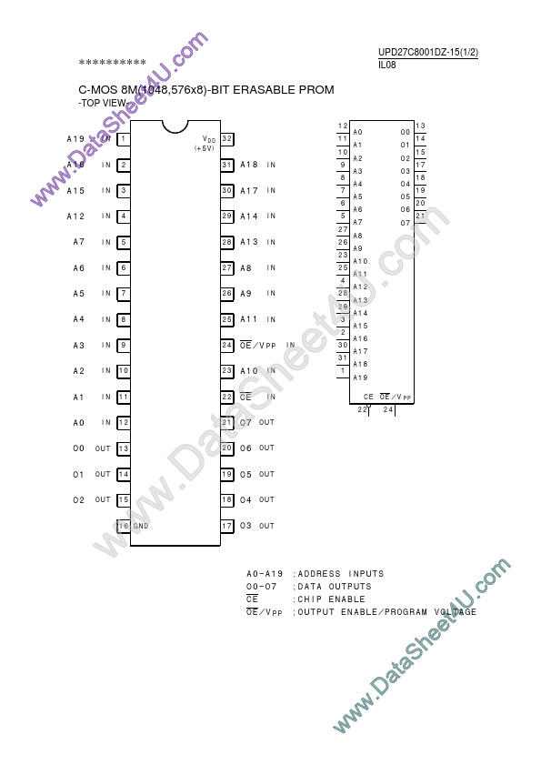 UPD27C8001DZ-15