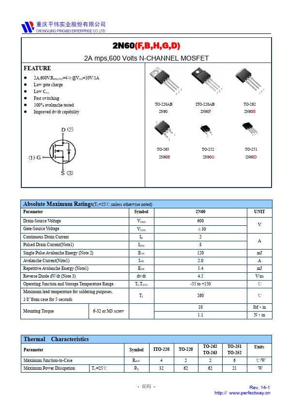 2N60F