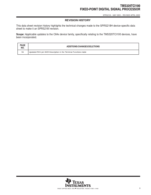 TMS320TCI100