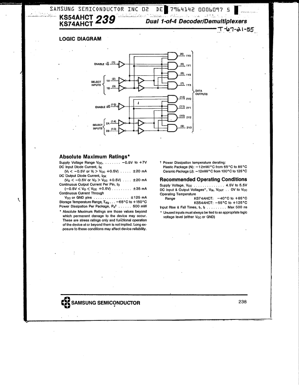 KS74AHCT239