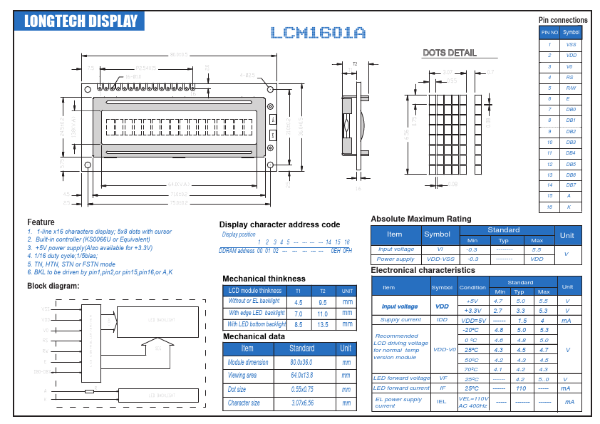 LCM1601A