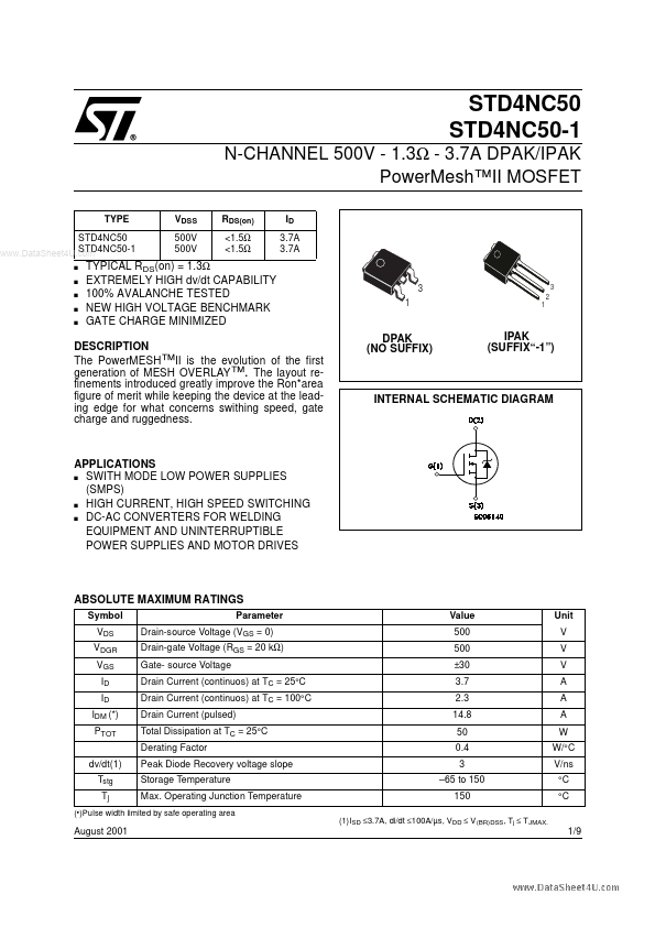 STD4NC50-1