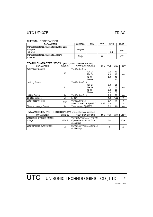 UT137E