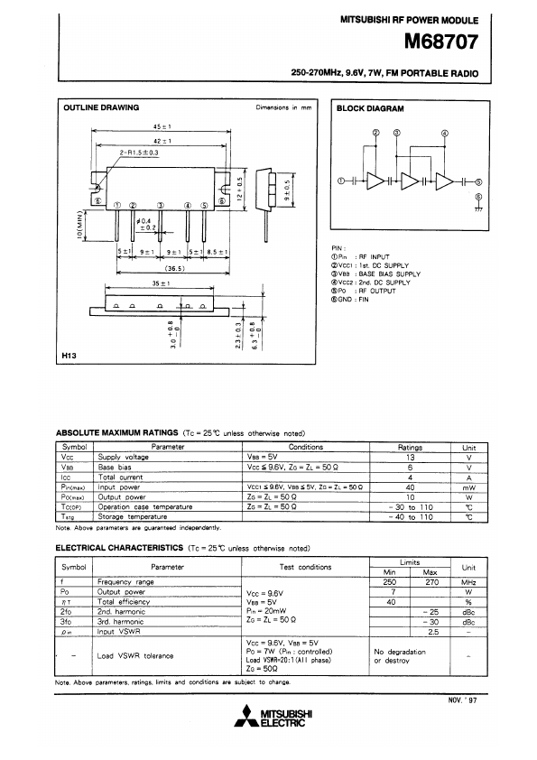 M68707