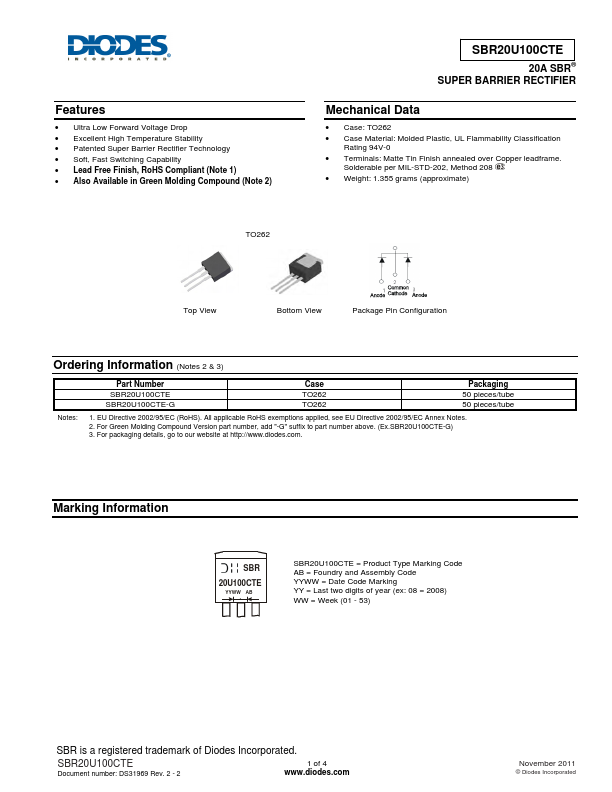 SBR20U100CTE