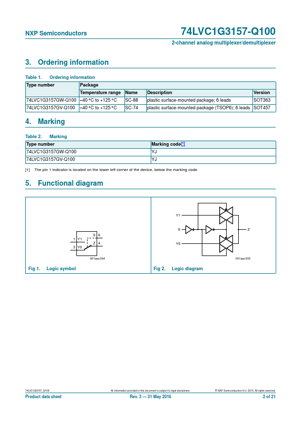 74LVC1G3157-Q100