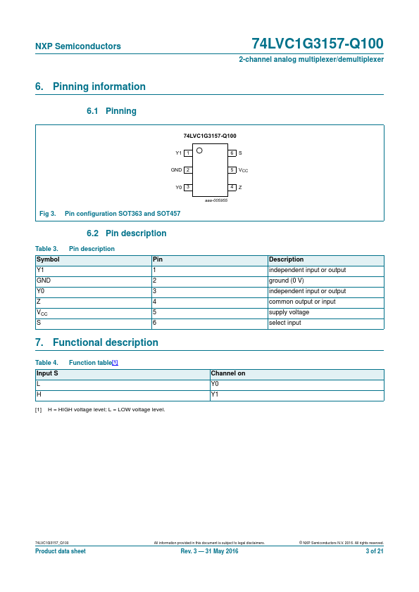 74LVC1G3157-Q100