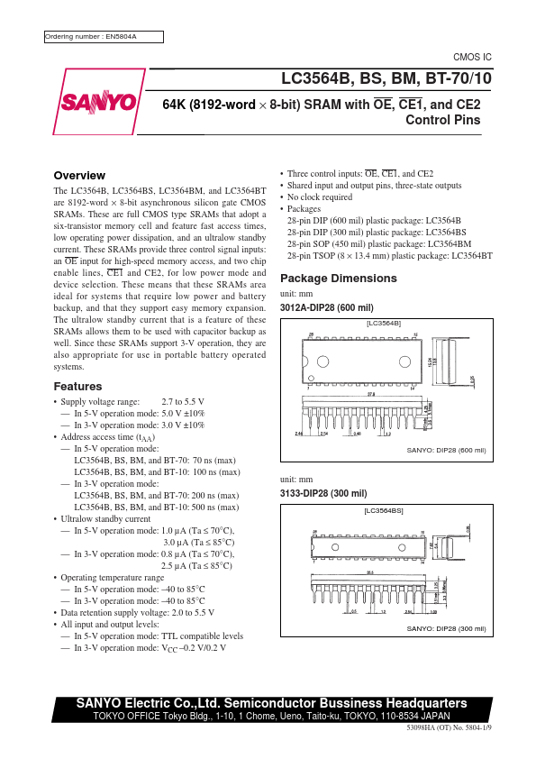 LC3564BT-10