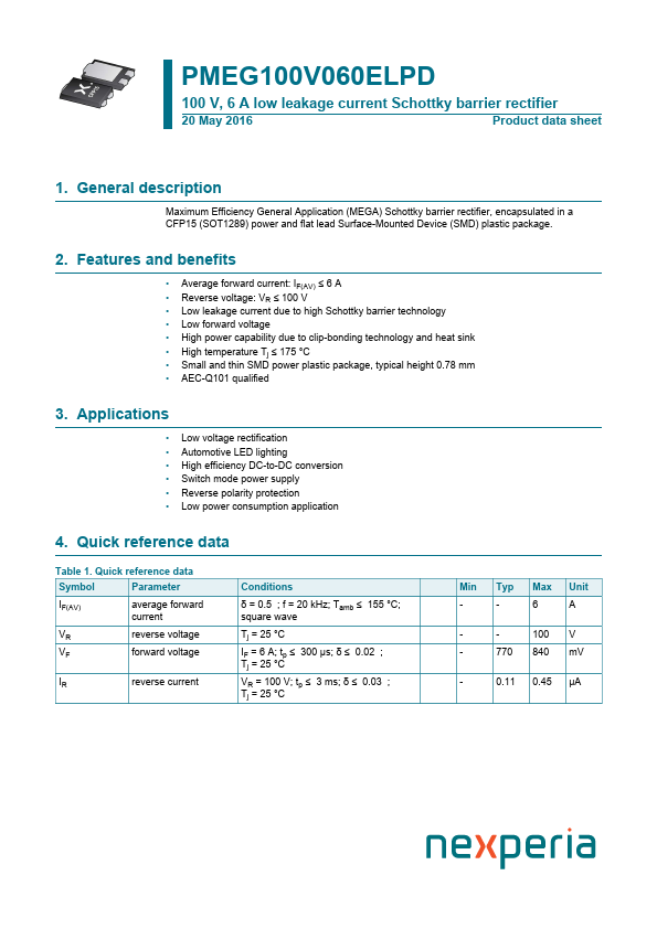 PMEG100V060ELPD