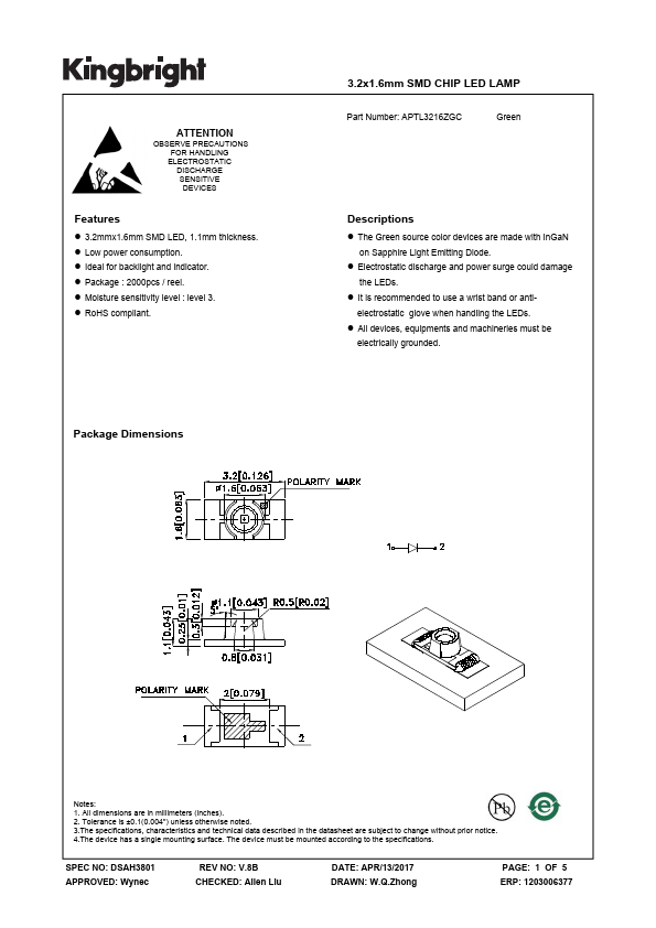 APTL3216ZGC