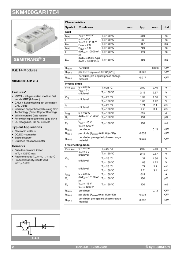 SKM400GAR17E4