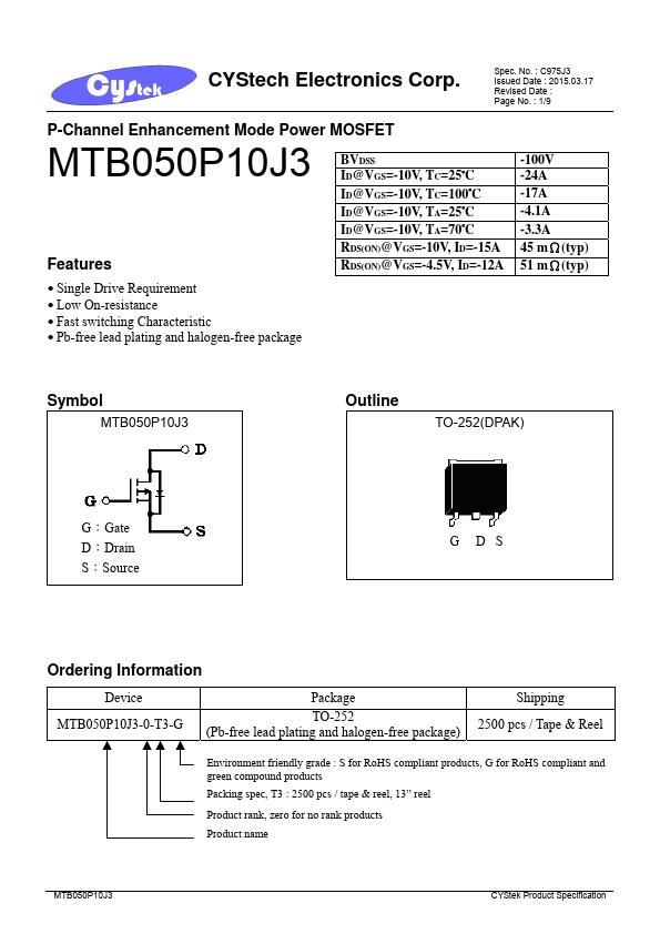 MTB050P10J3