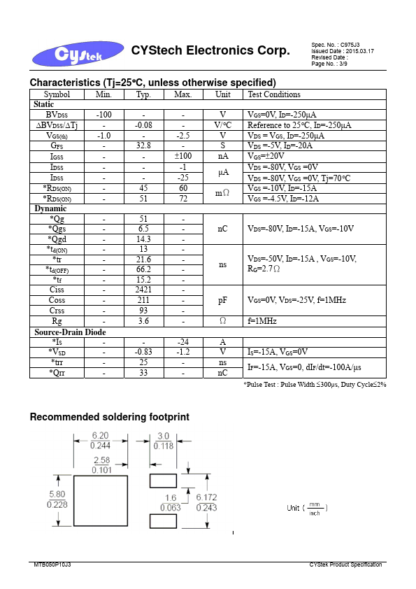 MTB050P10J3