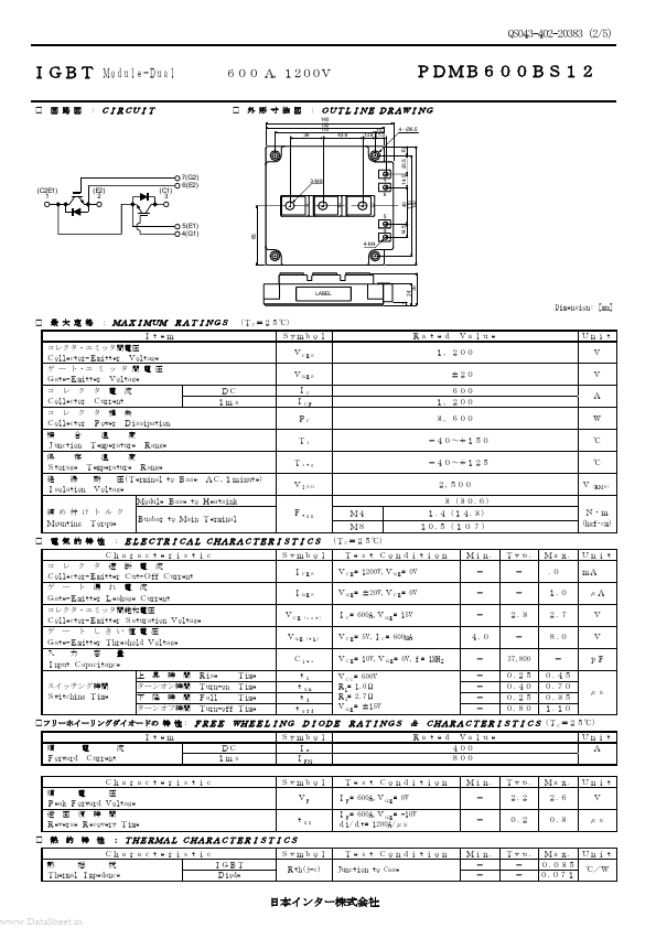 PDMB600BS12