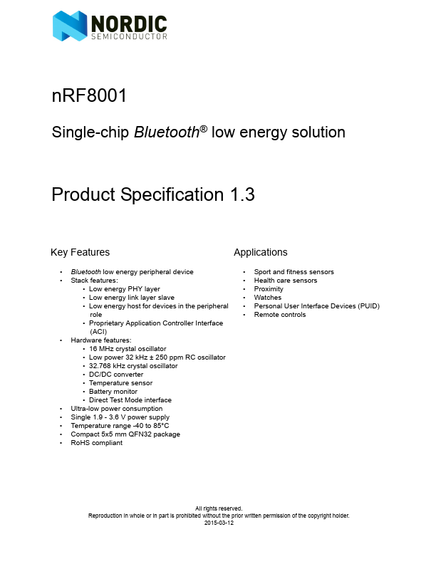 nRF8001