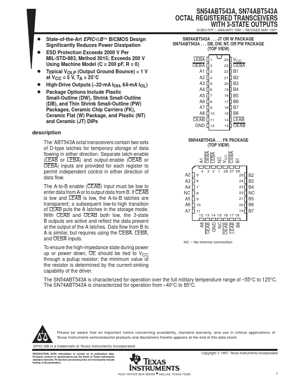 SN54ABT543A