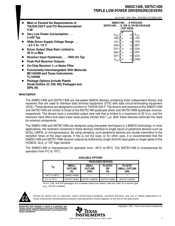 SN65C1406