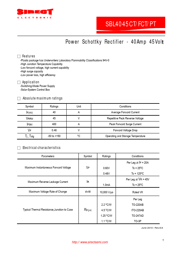 SBL4045CT