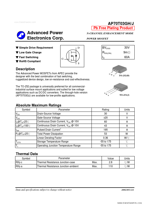 AP70T03GH