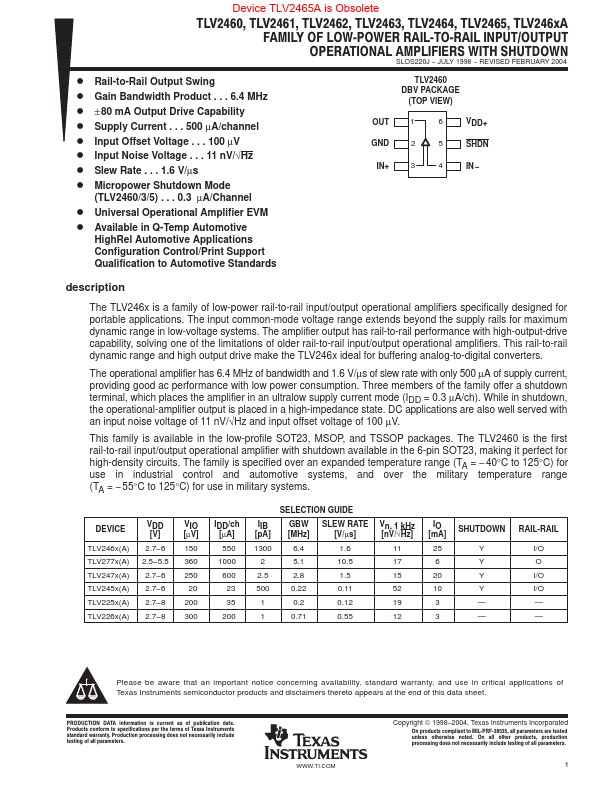 TLV2460A