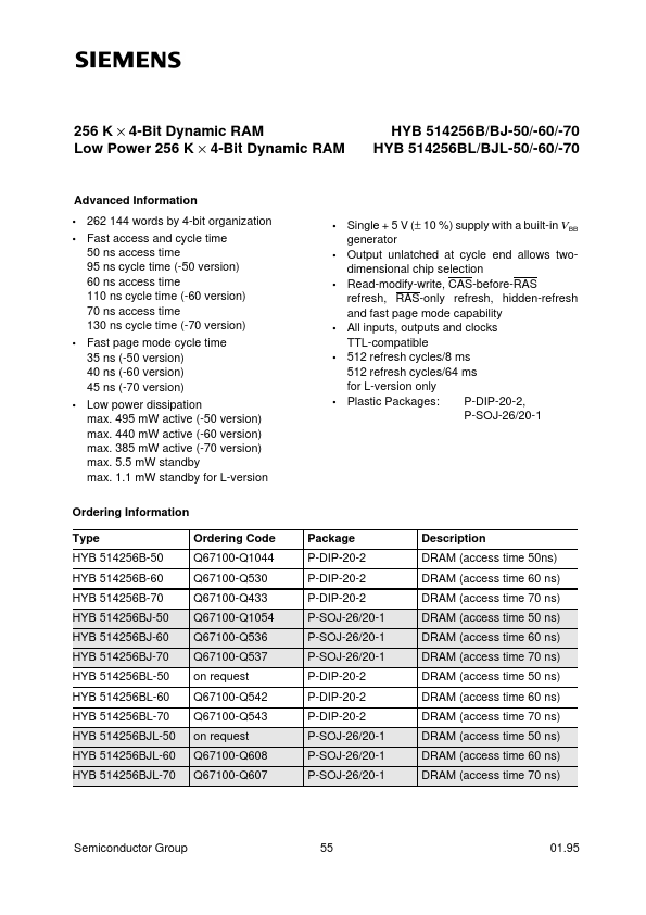 HYB514256BJL-50