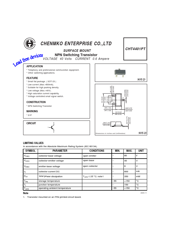 CHT4401PT