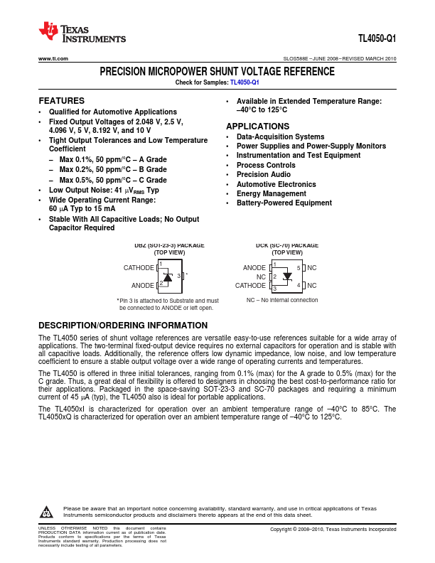 TL4050-Q1