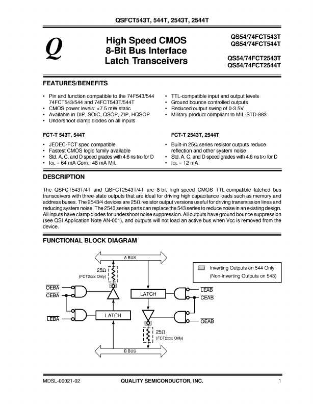 QS74FCT2543T