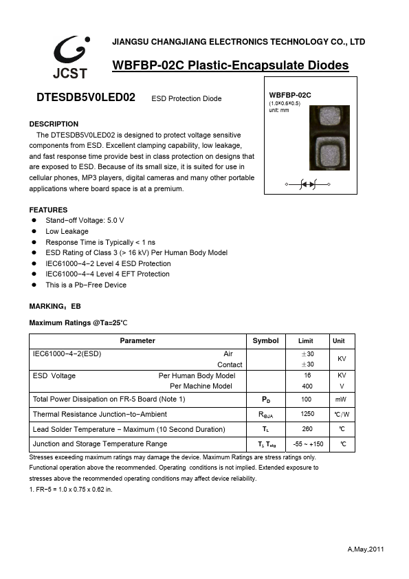 DTESDB5V0LED02