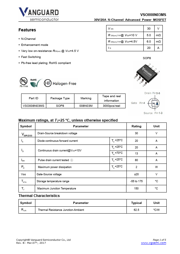 VSO008N03MS