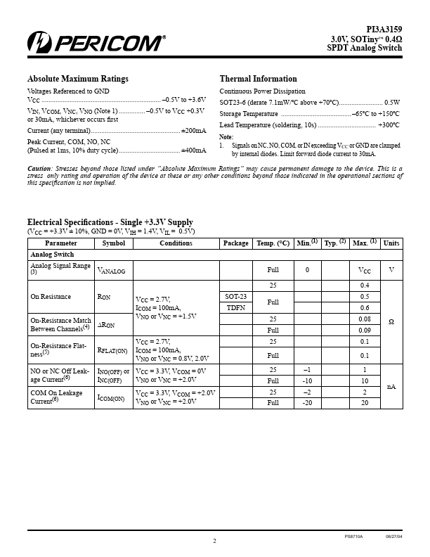 PI3A3159TEX