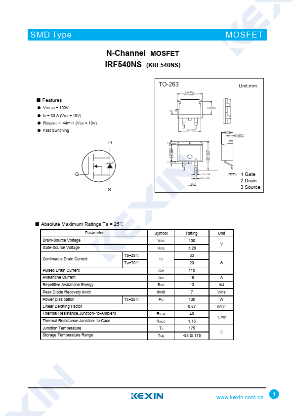 IRF540NS