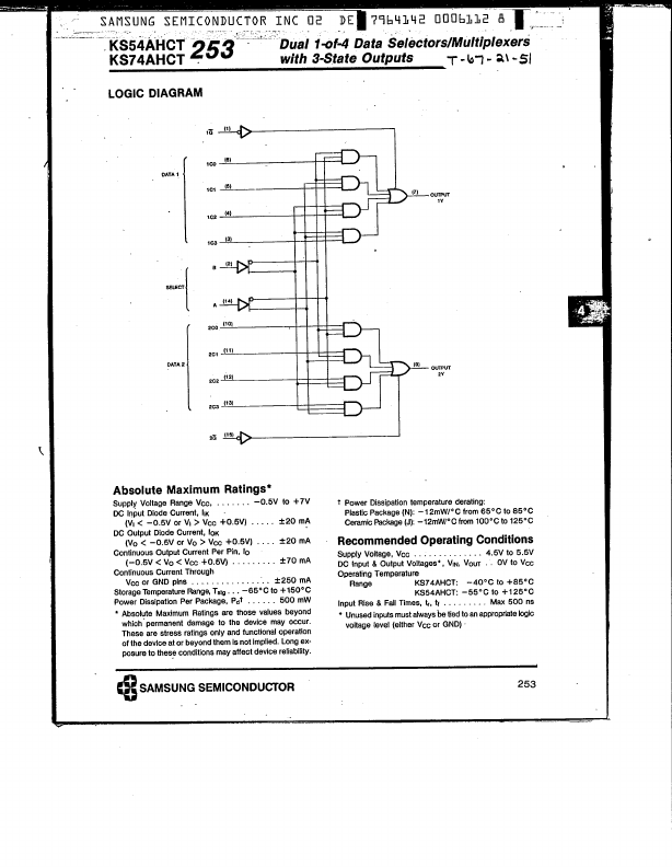 KS74AHCT253