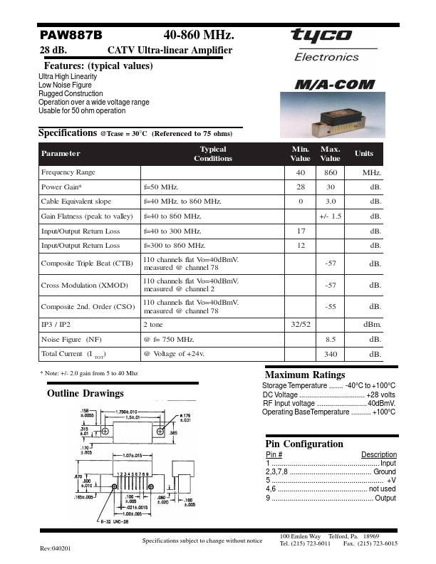 PAW887B