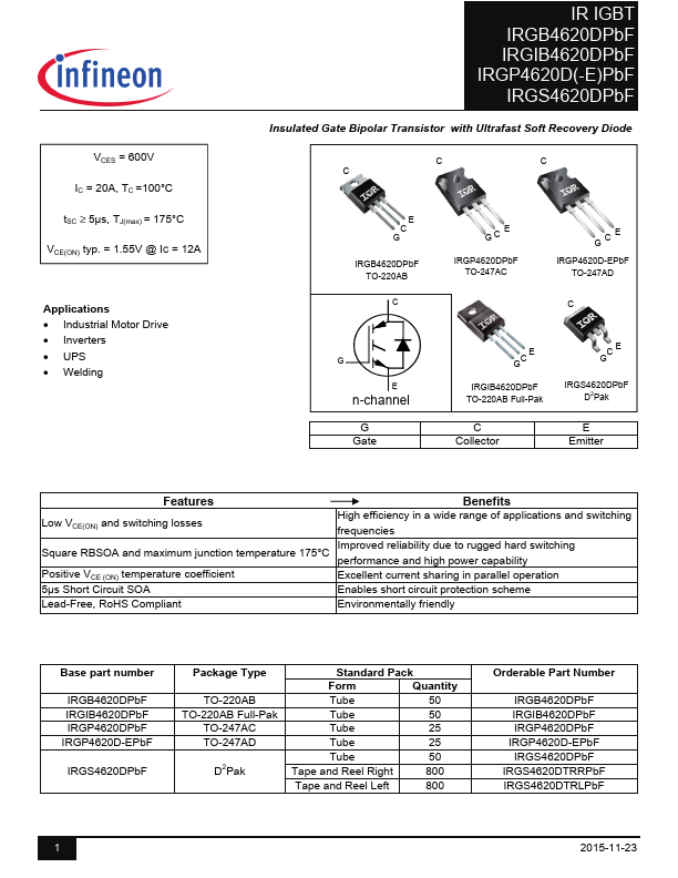 IRGS4620DPbF