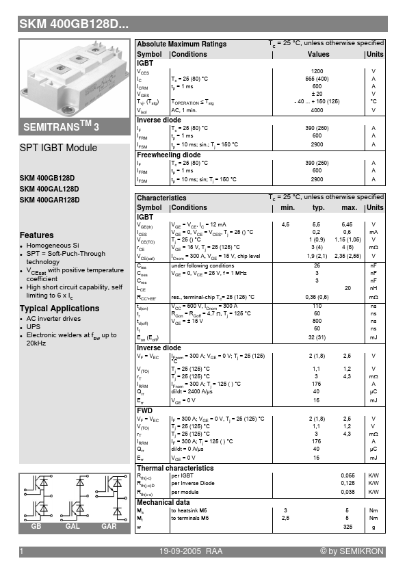 SKM400GB128D