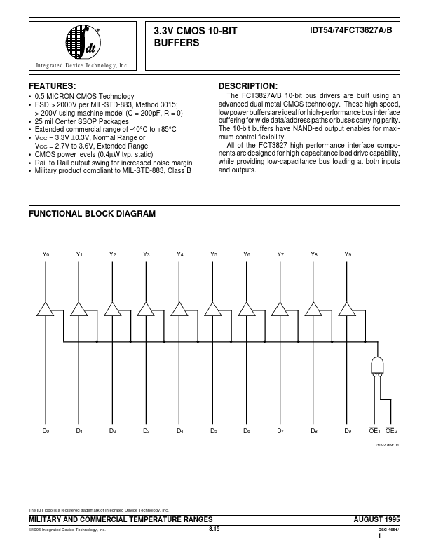 IDT74FCT3827B