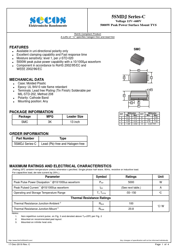 5SMDJ100A-C