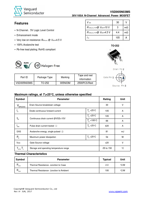 VSD005N03MS