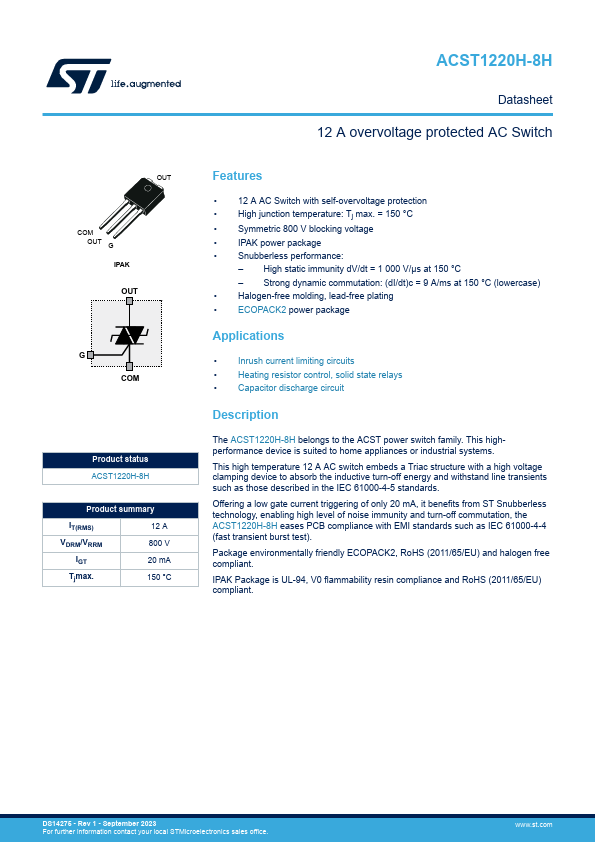 ACST1220H-8H