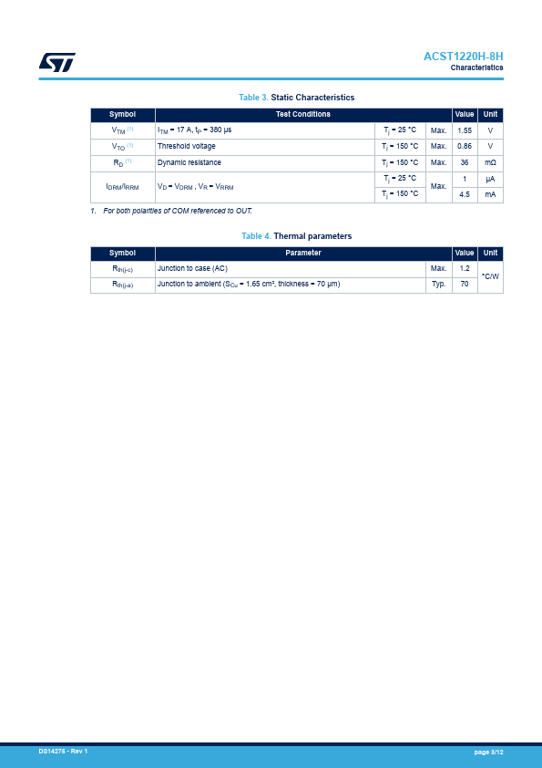 ACST1220H-8H